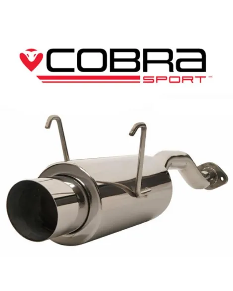 Honda Civic Type R (EP3) 00-06 Cobra Exhaust Rear Box with Round Tailpipe Honda Civic Type R (EP3) 00-06 Cobra Exhaust Rear Box with Round Tailpipe