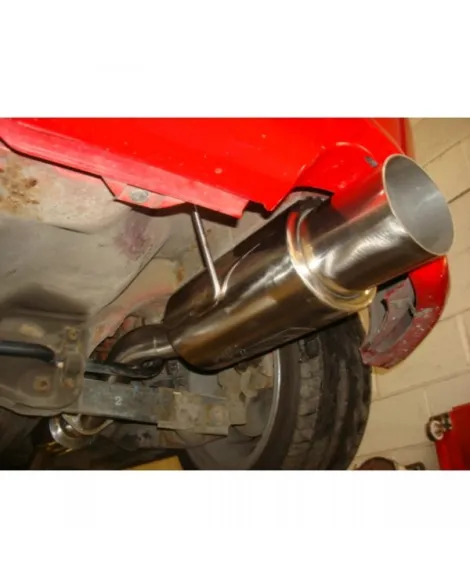 Honda Civic Type R (EP3) 00-06 Cobra Exhaust Rear Box with Round Tailpipe Honda Civic Type R (EP3) 00-06 Cobra Exhaust Rear Box with Round Tailpipe