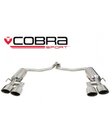 Mercedes Benz C Class (W204) C200 C220 C250 Diesel 07-13 Cobra Sport AMG Quad Exhaust Rear Section