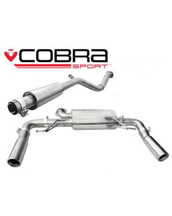 Renault Clio 197 Mk3 2.0 16V 06-09 Cobra Cat Back System (Resonated) 