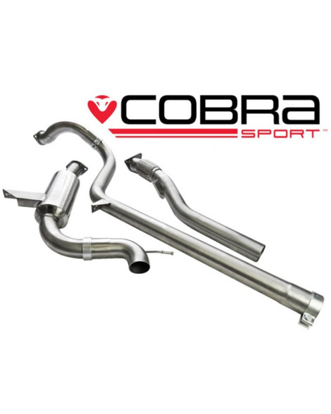 Renault Megane RS250 & 265 Cup 09+ Cobra Cat Back System (Non-Resonated) 