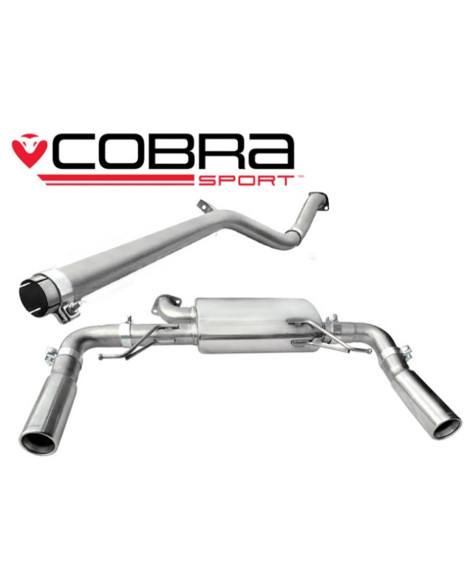 Renault Clio 197 Mk3 2.0 16V 06-09 Cobra Cat Back System (Non-Resonated) 