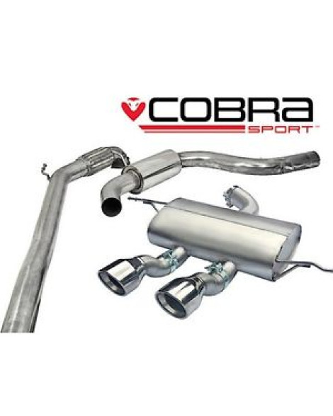 Seat Leon Cupra R 2.0 TSI 265PS (1P-Mk2) 10-12 Cobra Sport Turbo Back Package with Sports Cat (Resonated)