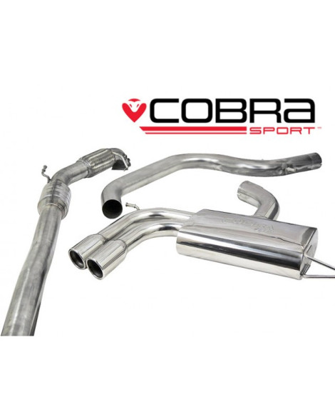 Seat Leon FR 2.0 T FSI 200-211PS (1P-Mk2) 06-13 Cobra Sport Turbo Back Package (with Sports Cat & Non-Resonated)