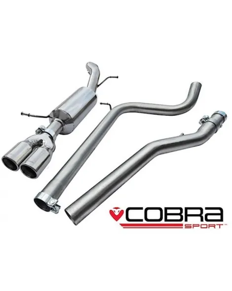 Skoda Fabia VRS 1.4 TSI 10+ Cobra Sport Cat Back System (Non-Resonated) - Includes Race pipe Skoda Fabia VRS 1.4 TSI 10+ Cobra Sport Cat Back System (Non-Resonated) - Includes Race pipe