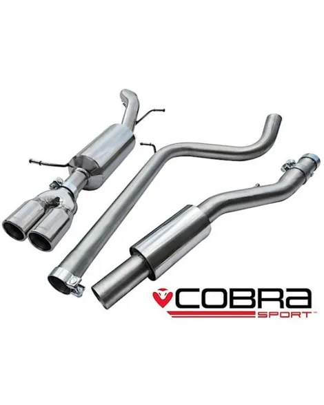 Skoda Fabia VRS 1.4 TSI 10+ Cobra Sport Cat Back System (Resonated) - Includes Race pipe Skoda Fabia VRS 1.4 TSI 10+ Cobra Sport Cat Back System (Resonated) - Includes Race pipe