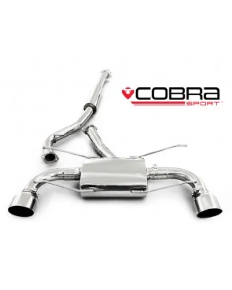 Subaru BRZ 12+ Cobra Sport Cat Back Exhaust System (Resonated) Subaru BRZ 12+ Cobra Sport Cat Back Exhaust System (Resonated)