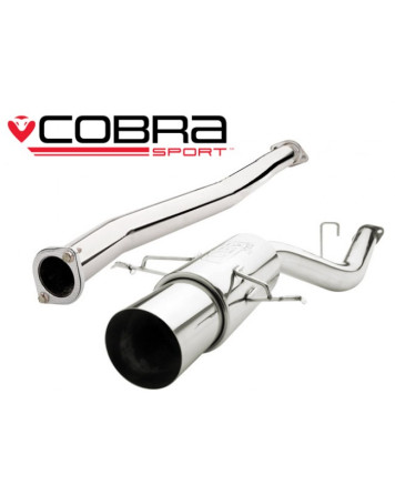 Subaru Impreza 1.6 / 1.8 / 2.0 93-00 Cobra Sport Cat Back System (Non-Resonated)