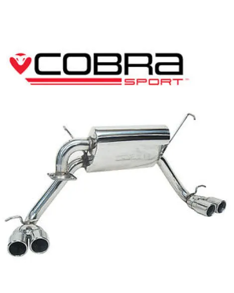 Toyota MR2 Roadster 99-07 Cobra Sport Cat Back System (Quad Exit)
