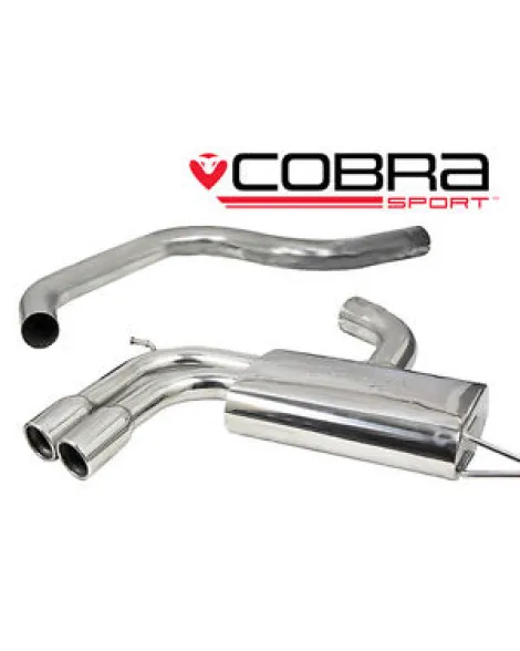 VW Golf GTI MK5 (1K) 04-09 Cobra Sport Cat Back System (Non-Resonated)