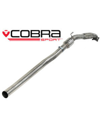 VW Golf R MK6 (5K) 09-12 Cobra Sport Front Pipe & Sports Cat Section (200 Cell)