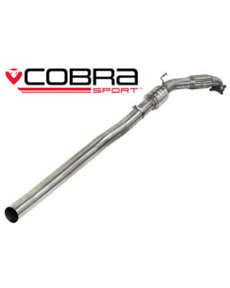 VW Golf R MK6 (5K) 09-12 Cobra Sport Front Pipe & Sports Cat Section (200 Cell)