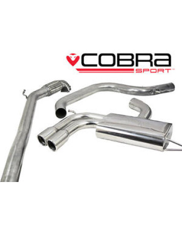 VW Golf GTI MK5 (1K) 04-09 Cobra Sport Turbo Back Package with De-Cat (Non-Resonated)