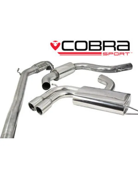 VW Golf GTI MK5 (1K) 04-09 Cobra Sport Turbo Back Package with De-Cat (Resonated)