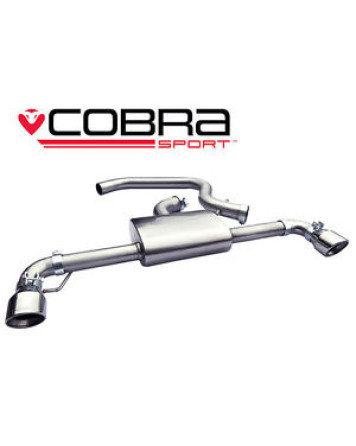 VW Golf GTI MK6 (5K) 09-12 Cobra Sport Cat Back System (Non-Resonated)