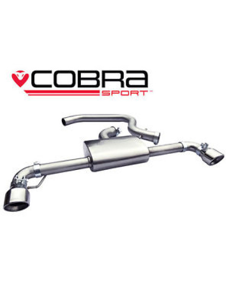 VW Golf GTI MK6 (5K) 09-12 Cobra Sport Cat Back System (Non-Resonated)