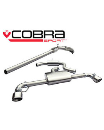 VW Golf GTI MK6 (5K) 09-12 Cobra Sport Turbo Back System with Sports Cat (Resonated)