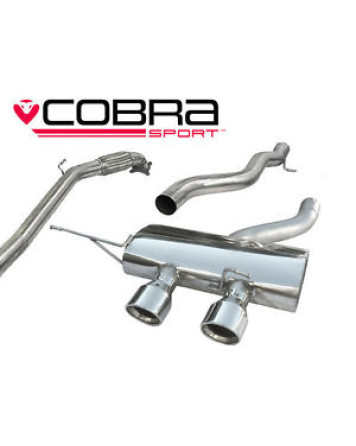 VW Golf R MK6 (5K) 09-12 Cobra Sport Turbo Back System with De-Cat (Non-Resonated)