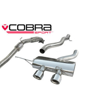 VW Golf R MK6 (5K) 09-12 Cobra Sport Turbo Back System with Sports Cat (Non-Resonated)