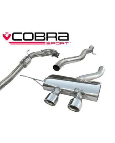 VW Golf R MK6 (5K) 09-12 Cobra Sport Turbo Back System with Sports Cat (Non-Resonated) VW Golf R MK6 (5K) 09-12 Cobra Sport Turbo Back System with Sports Cat (Non-Resonated)