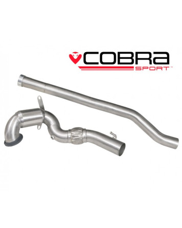 Volkswagen Golf R MK7 (5G) 12+ Cobra Front Pipe & Sports Cat Section (200 Cell) Volkswagen Golf R MK7 (5G) 12+ Cobra Front Pipe & Sports Cat Section (200 Cell)