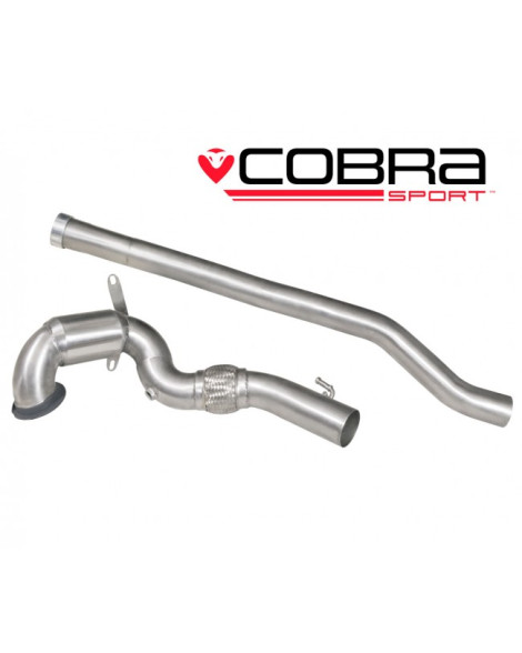 Volkswagen Golf R MK7 (5G) 12+ Cobra Front Pipe & Sports Cat Section (200 Cell) Volkswagen Golf R MK7 (5G) 12+ Cobra Front Pipe & Sports Cat Section (200 Cell)
