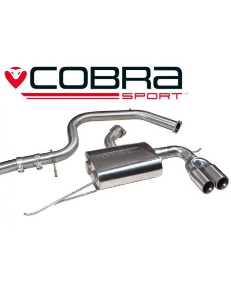 Volkswagen Golf GTD MK6 (5K) 170PS 09-13 Cobra Sport Cat Back System - Twin to one side / fits std. bumper