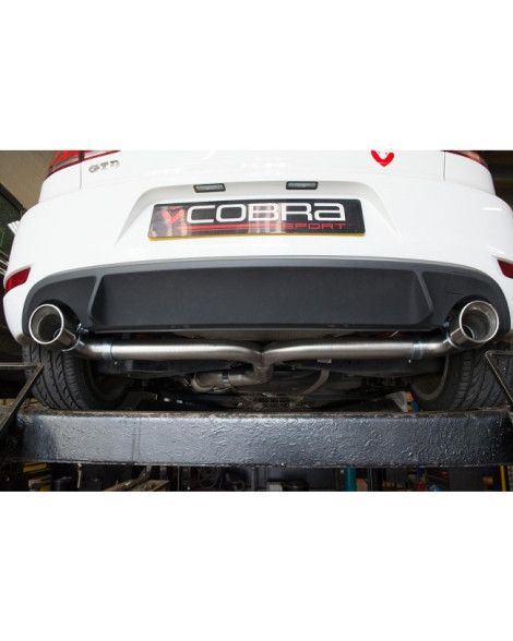 Volkswagen Golf GT TDI MK6 (5K) 140PS 09-13 Cobra Sport Cat Back System - Dual exit / fits GTI Valance (Venom Range - Note Very Loud)