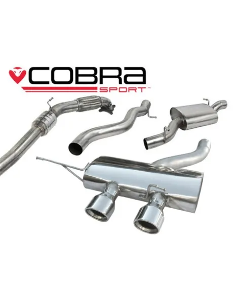 VW Golf R MK6 (5K) 09-12 Cobra Sport Turbo Back System with Sports Cat (Resonated) VW Golf R MK6 (5K) 09-12 Cobra Sport Turbo Back System with Sports Cat (Resonated)