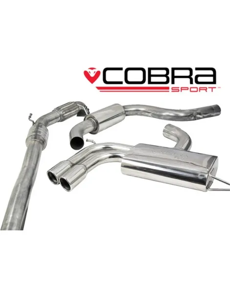 VW Golf GTI MK5 (1K) 04-09 Cobra Sport Turbo Back Package with Sports Cat (Resonated)