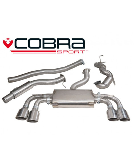 Volkswagen Golf R Mk7 (5G) 12+ Cobra Turbo Back Package (with Sports Cat & Resonator) - Valveless Volkswagen Golf R Mk7 (5G) 12+ Cobra Turbo Back Package (with Sports Cat & Resonator) - Valveless
