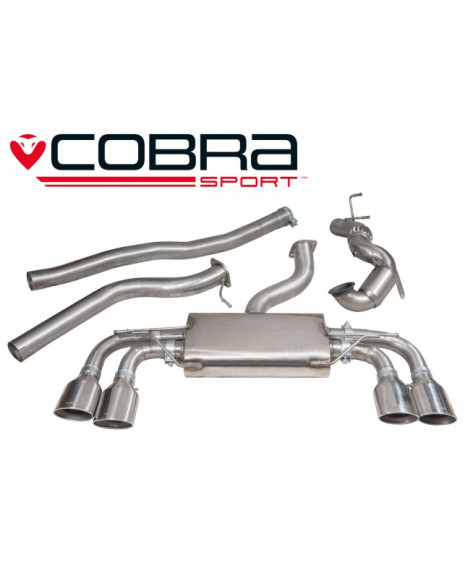 Volkswagen Golf R Mk7 (5G) 12+ Cobra Turbo Back Package (with Sports Cat & Non-Resonated) - Valveless Volkswagen Golf R Mk7 (5G) 12+ Cobra Turbo Back Package (with Sports Cat & Non-Resonated) - Valveless