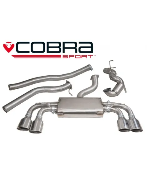 Volkswagen Golf R Mk7 (5G) 12+ Cobra Turbo Back Package (with Sports Cat & Non-Resonated) - Valveless