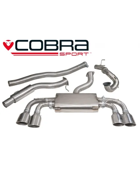 Volkswagen Golf R Mk7 (5G) 12+ Cobra Turbo Back Package (with De-Cat & Resonator) - Valveless Volkswagen Golf R Mk7 (5G) 12+ Cobra Turbo Back Package (with De-Cat & Resonator) - Valveless