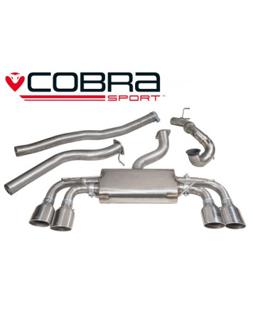 Volkswagen Golf R Mk7 (5G) 12+ Cobra Turbo Back Package (with De-Cat & Non-Resonated) - Valveless Volkswagen Golf R Mk7 (5G) 12+ Cobra Turbo Back Package (with De-Cat & Non-Resonated) - Valveless