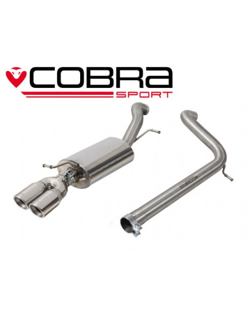 Volkswagen Polo GTI 1.8 TSI  (3 + 5 Door) 15+ Cobra Cat Back System (Non-Resonated)