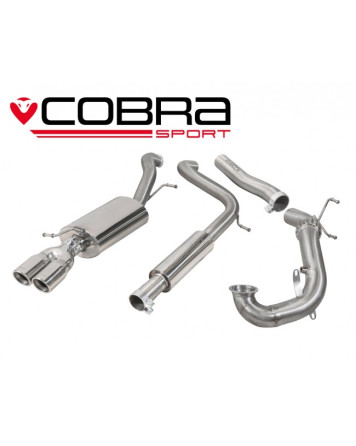 Volkswagen Polo GTI 1.8 TSI  (3 + 5 Door) 15+ Cobra Turbo Back Package (with De-Cat & Resonator)