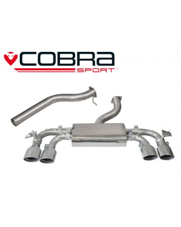 Volkswagen Golf R Mk7 (5G) 12+ Cobra Cat Back System (Non-Resonated) - Valvetronic Volkswagen Golf R Mk7 (5G) 12+ Cobra Cat Back System (Non-Resonated) - Valvetronic