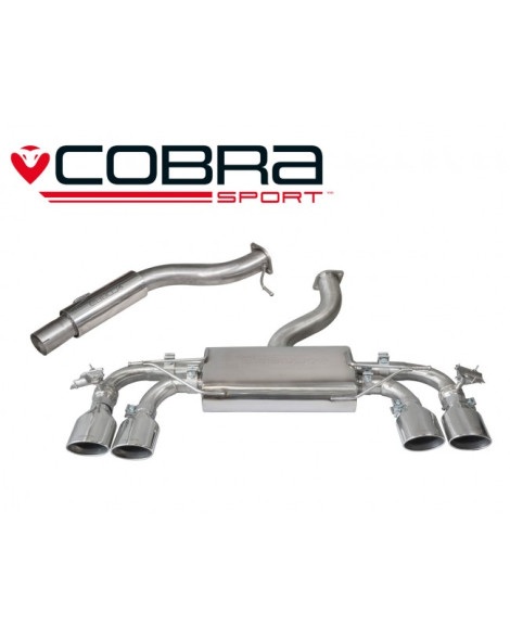 Volkswagen Golf R Mk7 (5G) 12+ Cobra Cat Back System (Resonated) - Valvetronic