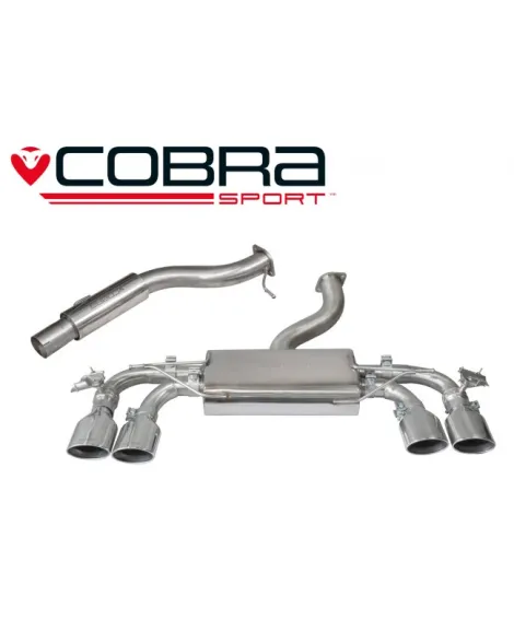 Volkswagen Golf R Mk7 (5G) 12+ Cobra Cat Back System (Resonated) - Valvetronic