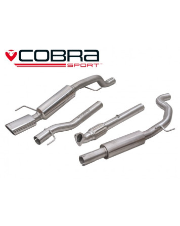 Vauxhall Corsa E 1.4 Turbo 15+ Cobra Cat Back System (Resonated)
