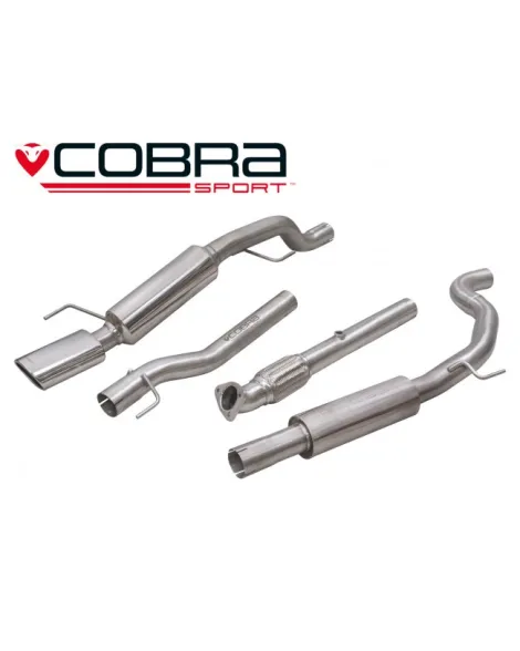 Vauxhall Corsa E 1.4 Turbo 15+ Cobra Cat Back System (Resonated) Vauxhall Corsa E 1.4 Turbo 15+ Cobra Cat Back System (Resonated)