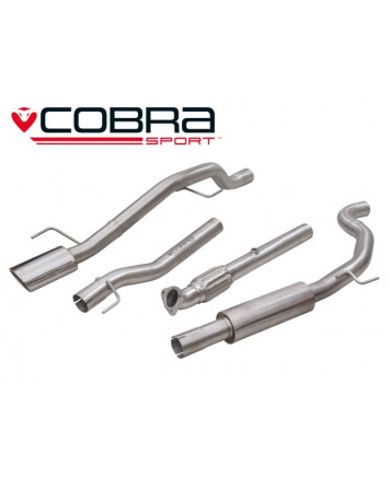 Vauxhall Corsa E 1.4 Turbo 15+ Cobra Cat Back System (Venom Range - Note Very Loud)