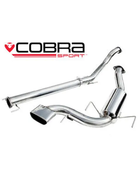 Vauxhall Astra H VXR 05-11 Cobra Sport Cat Back System 3" Bore (Non-Resonated)