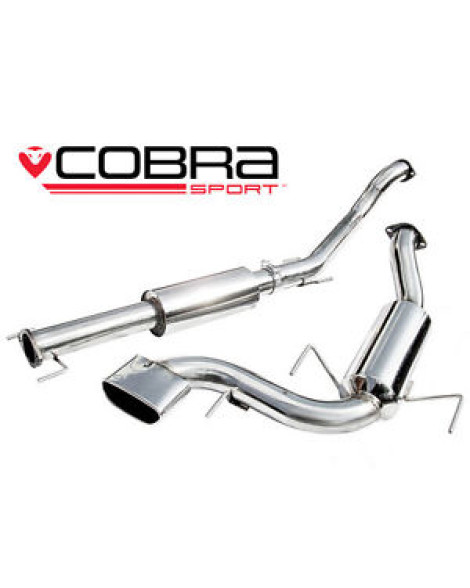 Vauxhall Astra H VXR 05-11 Cobra Sport Cat Back System 3" Bore (Resonated)