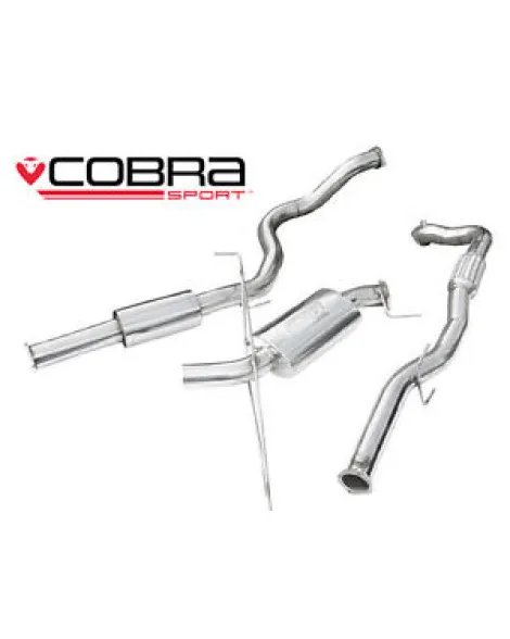 Vauxhall Corsa D VXR 10-14 Cobra Sport Turbo Back Package with De-Cat (Resonated)