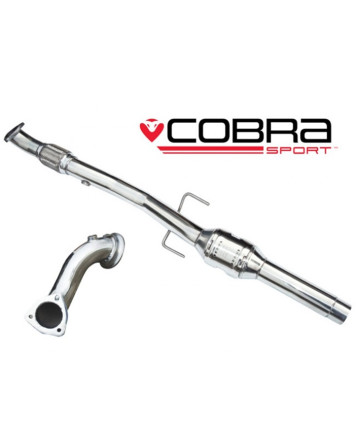 Vauxhall Corsa D Sri 10-14 Cobra Sport Pre-Cat/De-Cat Pipe & High Flow Catalyst (200 Cell)