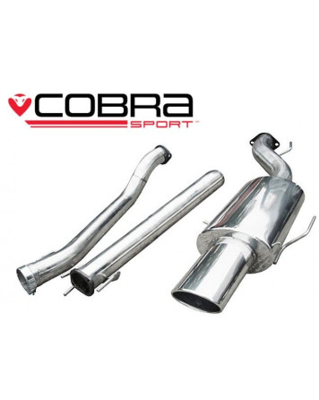 Vauxhall Astra H 1.4 / 1.6 / 1.8 04-10 Cobra Sport Cat Back System (Non-Resonated)