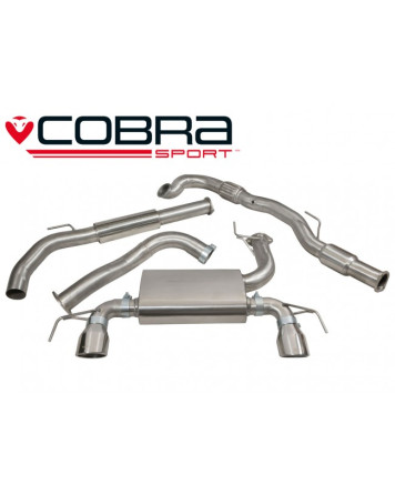 Vauxhall Corsa E VXR 15+ Cobra Turbo Back System (with Sports Cat & Resonator)