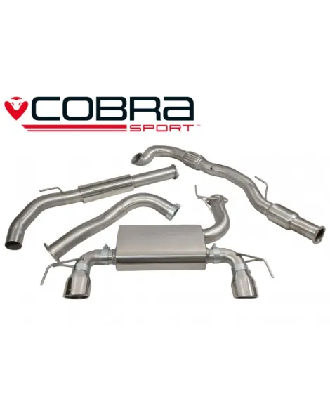 Vauxhall Corsa E VXR 15+ Cobra Turbo Back System (with Sports Cat & Resonator) Vauxhall Corsa E VXR 15+ Cobra Turbo Back System (with Sports Cat & Resonator)
